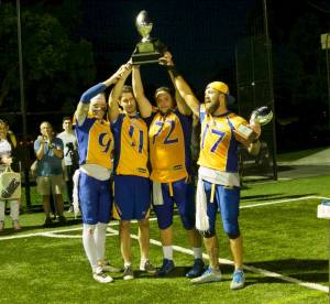 Captains showing off the goods